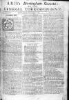 Aris's Birmingham Gazette Mon 09 Nov 1747 Page 1