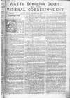 Aris's Birmingham Gazette Mon 14 Dec 1747 Page 1