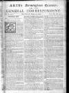 Aris's Birmingham Gazette Mon 21 Mar 1748 Page 1