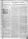Aris's Birmingham Gazette Mon 28 Mar 1748 Page 1