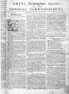 Aris's Birmingham Gazette Mon 30 May 1748 Page 1