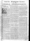 Aris's Birmingham Gazette Mon 20 Jun 1748 Page 1
