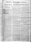 Aris's Birmingham Gazette Mon 27 Jun 1748 Page 1