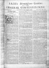 Aris's Birmingham Gazette Mon 19 Sep 1748 Page 1