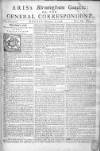 Aris's Birmingham Gazette Mon 07 Nov 1748 Page 1