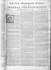 Aris's Birmingham Gazette Mon 21 Nov 1748 Page 1