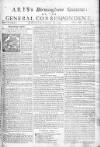 Aris's Birmingham Gazette Mon 20 Feb 1749 Page 1