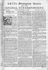 Aris's Birmingham Gazette Mon 24 Apr 1749 Page 1