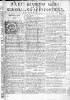 Aris's Birmingham Gazette Mon 01 May 1749 Page 1
