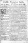 Aris's Birmingham Gazette Mon 05 Jun 1749 Page 1