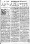 Aris's Birmingham Gazette Mon 11 Sep 1749 Page 1