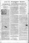Aris's Birmingham Gazette Mon 13 Nov 1749 Page 1