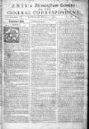 Aris's Birmingham Gazette Mon 05 Feb 1750 Page 1