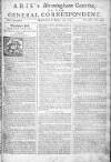 Aris's Birmingham Gazette Mon 19 Mar 1750 Page 1
