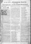 Aris's Birmingham Gazette Mon 26 Mar 1750 Page 1