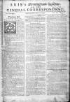 Aris's Birmingham Gazette Mon 02 Apr 1750 Page 1