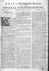 Aris's Birmingham Gazette Mon 23 Apr 1750 Page 1