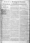Aris's Birmingham Gazette Mon 09 Jul 1750 Page 1