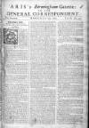 Aris's Birmingham Gazette Mon 16 Jul 1750 Page 1