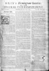 Aris's Birmingham Gazette Mon 23 Jul 1750 Page 1