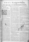Aris's Birmingham Gazette Mon 01 Oct 1750 Page 1