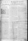Aris's Birmingham Gazette Mon 08 Oct 1750 Page 1