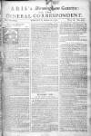 Aris's Birmingham Gazette Mon 11 Mar 1751 Page 1