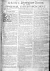 Aris's Birmingham Gazette Mon 24 Jun 1751 Page 1
