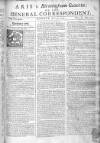Aris's Birmingham Gazette Mon 15 Jul 1751 Page 1