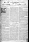Aris's Birmingham Gazette Mon 25 Nov 1751 Page 1