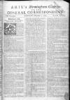 Aris's Birmingham Gazette Mon 02 Dec 1751 Page 1