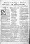 Aris's Birmingham Gazette Mon 09 Mar 1752 Page 1