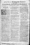 Aris's Birmingham Gazette Mon 16 Mar 1752 Page 1