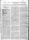 Aris's Birmingham Gazette Mon 06 Jul 1752 Page 1
