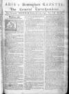 Aris's Birmingham Gazette Monday 19 February 1753 Page 1