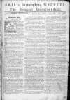 Aris's Birmingham Gazette Monday 09 April 1753 Page 1