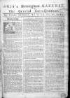 Aris's Birmingham Gazette Monday 28 May 1753 Page 1