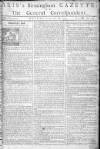 Aris's Birmingham Gazette Monday 18 February 1754 Page 1