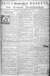 Aris's Birmingham Gazette Monday 25 February 1754 Page 1