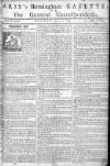 Aris's Birmingham Gazette Monday 01 April 1754 Page 1
