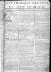 Aris's Birmingham Gazette Monday 12 August 1754 Page 1