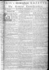 Aris's Birmingham Gazette Monday 30 September 1754 Page 1