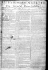 Aris's Birmingham Gazette Monday 07 October 1754 Page 1