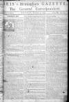 Aris's Birmingham Gazette Monday 14 October 1754 Page 1