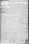 Aris's Birmingham Gazette Monday 21 October 1754 Page 1
