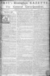 Aris's Birmingham Gazette Monday 28 October 1754 Page 1