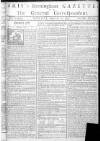 Aris's Birmingham Gazette Monday 17 February 1755 Page 1