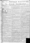 Aris's Birmingham Gazette Monday 14 April 1755 Page 1