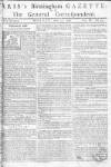 Aris's Birmingham Gazette Monday 12 April 1756 Page 1