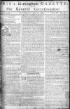 Aris's Birmingham Gazette Monday 14 June 1756 Page 1